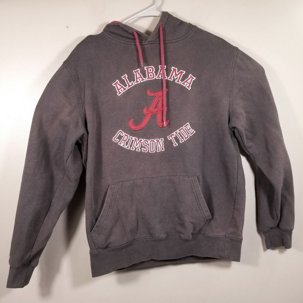 Alabama Crimson Tide Hoodie Men's Medium Colosseum Sweatshirt Gray NCAA